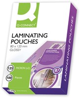 Q-CONNECT lamineeretui 2x 125 micron A7 100 stuks