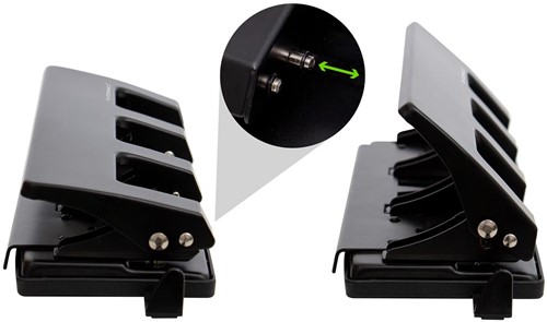 Q-CONNECT 4-gaatsperforator, tot 25 blad, zwart-2