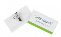 Q-CONNECT badge met combiklem 90 x 54 mm, doos van 50 stuks-2