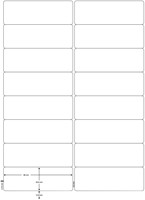 Q-CONNECT etiketten, wit, ronde hoeken, 99,1 x 33,9 mm, 100 vel, 16 etiketten per vel-2