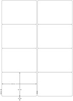 Q-CONNECT etiketten, wit, ronde hoeken, 99,1 x 67,7 mm, 100 vel, 8 etiketten per vel-2