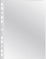 Q-CONNECT geperforeerde showtas A4 8-gaatsperforatie gekorreld 50 micron pak van 10 stuks-2