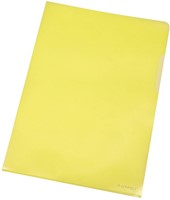 Q-CONNECT L-map, geel, 120 micron, pak van 10 stuks