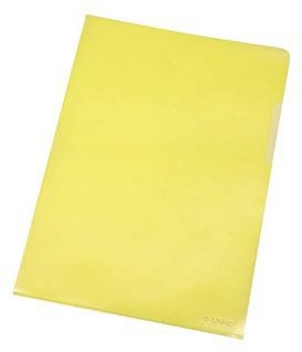 Q-CONNECT L-map, geel, 120 micron, pak van 10 stuks-2