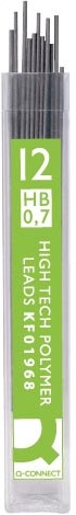 Q-CONNECT potloodstiften 0,7 mm HB etui van 12 stuks-2