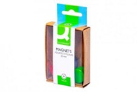 Q-CONNECT magneten, 20 mm, geassorteerde kleuren, doos van 6 stuks-2