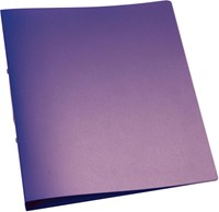 Q-CONNECT ringmap, PP, 2 ringen, 25 mm, transparant paars