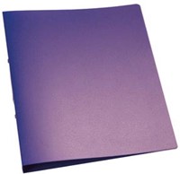 Q-CONNECT ringmap, PP, 2 ringen, 25 mm, transparant paars-3