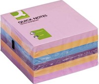 Q-CONNECT Quick Notes, ft 76 x 76 mm, 80 vel, pak van 6 blokken in 4 verschillende kleuren-2