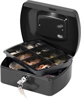 Q-CONNECT geldkoffer, 205 x 160 x 85 mm, zwart-2