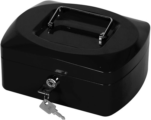 Q-CONNECT geldkoffer, 205 x 160 x 85 mm, zwart