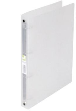 Q-CONNECT ringmap, PP, 4 ringen, 25 mm, transparant-2