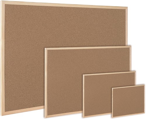 Q-CONNECT kurkbord met houten frame 40 x 30 cm-2