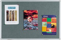 Q-CONNECT textielbord met aluminium frame 60 x 45 cm grijs-2