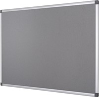Q-CONNECT textielbord met aluminium frame 60 x 45 cm grijs-3