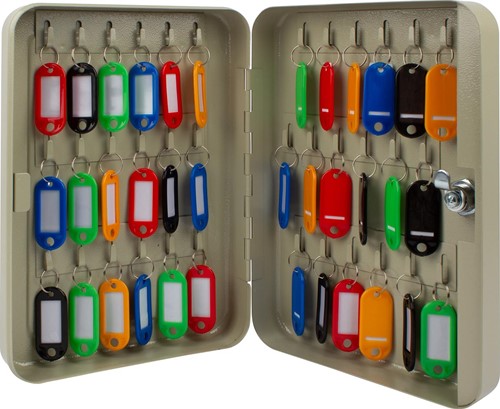 Q-CONNECT sleutelkast voor 36 sleutelhangers grijs