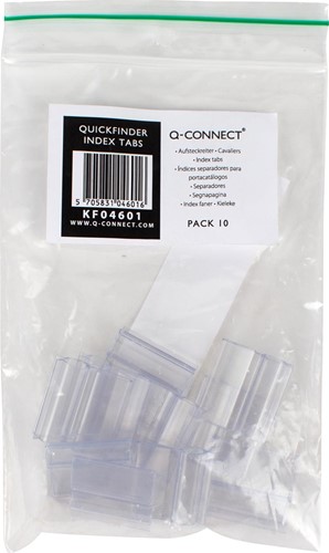 Q-CONNECT tabs voor display systeem 25 mm geassorteerde kleuren 10 stuks-2