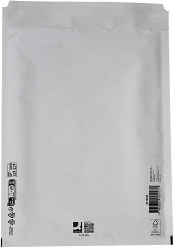 Q-CONNECT luchtkussenenveloppen, wit, 8-H, 290 x 370 mm, pak van 10 stuks