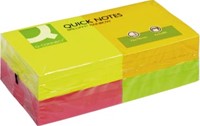 Q-CONNECT Quick Notes, ft 76 x 76 mm, 80 vel, pak van 12 blokken in 4 neonkleuren-2