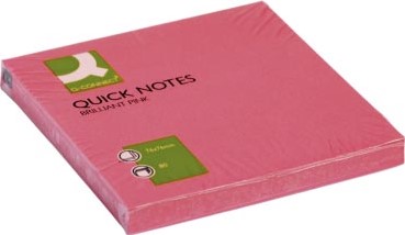 Q-CONNECT Quick Notes, ft 76 x 76 mm, 80 vel, neonroze-2