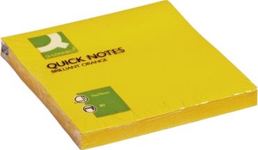 Q-CONNECT Quick Notes, ft 76 x 76 mm, 80 vel, neonoranje-2