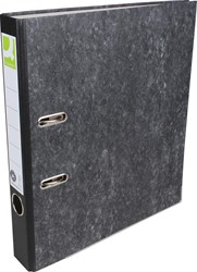 Q-CONNECT ordner, voor ft A4, uit karton, rug van 5 cm, gewolkt zwart