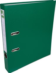 Q-CONNECT ordner, voor ft A4, uit PP en papier, met beschermrand, rug van 5 cm, groen
