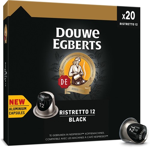 Douwe Egberts Espresso Black koffiecapsules, pak van 20 stuks-2