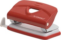 Q-CONNECT Light Duty perforator, metaal, 10 blad, rood