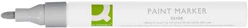 Q-CONNECT paint marker, op oliebasis, ronde punt, zilver