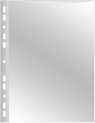 Q-CONNECT geperforeerde showtas A4 11-gaatsperforatie glashelder 100 micron