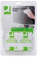 Q-CONNECT reinigingsdoekjes voor schermen pak van 40 doekjes-2