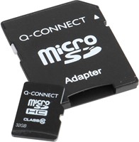 Q-CONNECT microSD geheugenkaart, met SD-adaptor, 32 GB-2