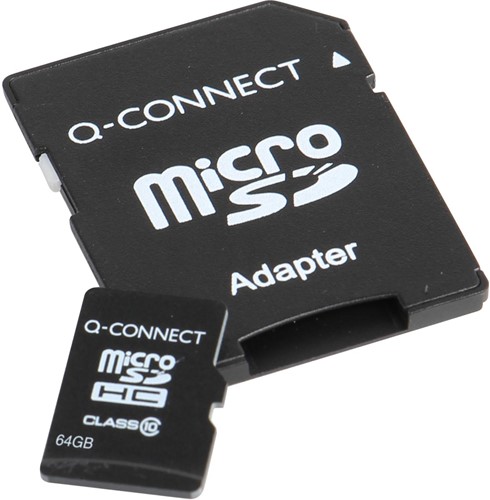 Q-CONNECT microSD geheugenkaart, met SD-adaptor, 64 GB-2