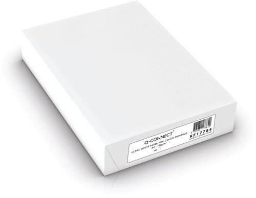 Q-CONNECT presentatiepapier, ultra white, ft A4, 100 g, pak van 500 vel, wit