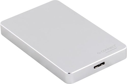Q-CONNECT externe harde schijf USB 3.0, zilver, 1 TB
