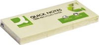 Q-CONNECT Quick Notes Recycled, ft 38 x 51 mm, 100 vel, pak van 3 blokken, geel-3