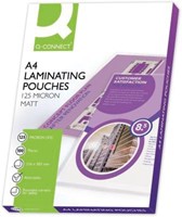 Q-CONNECT lamineeretui A4 2x 125 micron transparant 100 stuks-2