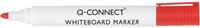 Q-CONNECT whiteboardmarker, 2-3 mm, ronde punt, rood
