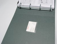 Q-CONNECT badge pocket, zelfklevend, ft 60 x 95 mm, open korte zijde, pak van 10 stuks-2