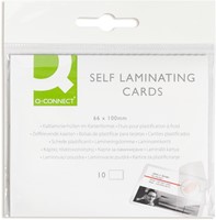 Q-CONNECT lamineeretui 66x100mm 10 stuks