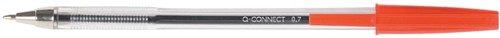 Q-CONNECT balpen, met dop, 0,7 mm, medium punt, rood