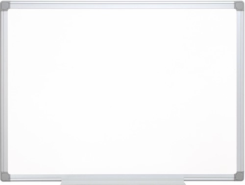 Q-CONNECT whiteboard, met aluminium frame, melamine, 1zijde wit, 1 zijde geruit, 90 x 120 cm