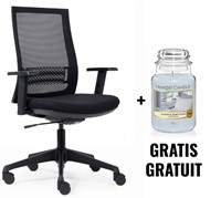 ACTIE EUROSEATS: 1 x bureaustoel Canillo (ref. CAN2010) + GRATIS 1 x Yankee kaars, 623 g
