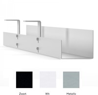 kabelgoot zwart metallic wit