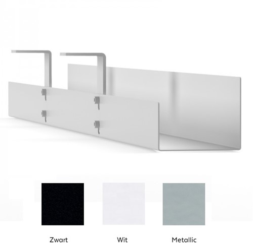 kabelgoot zwart wit metallic