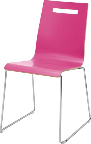 Kantinestoel Vergaderstoel Oscar Slede Frame Draadstaal rond stapelbaar Kuip in hout koh03-6-3.jpg