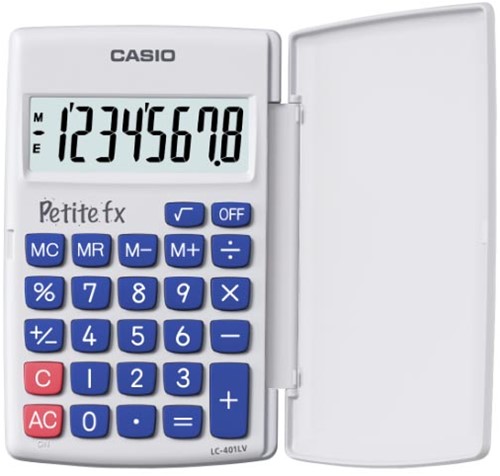 Casio zakrekenmachine Petite FX, wit