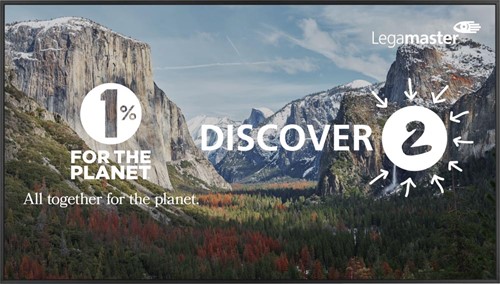 Legamaster monitor met muurkolom, 75 inch