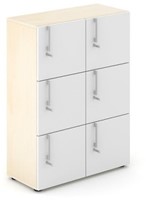 HOUTEN LOCKERKAST NOVA 6-DEURS HOOGTE 109CM